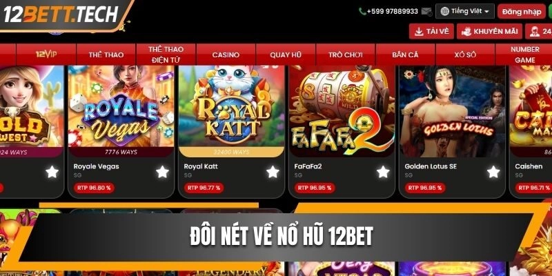 Nổ hũ 12BET sân chơi săn thưởng hàng đầu hiện nay